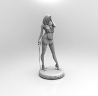 E302 - Comic character design, The Soider MJN female character statue, STL 3D model design print download files