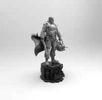 E315 - Comic character design. The Punish Man with Skull Head Tshirt, STL 3D model design print download file