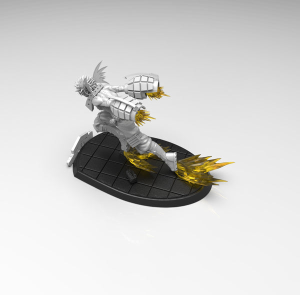 E224 - Anime Character design, Hero demia Uni Grenade boy Explosion, STL 3D model design print download files