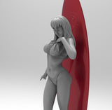 E311D - Waifu character design, The Bikini version Roguey statue, STL 3D model design print download files