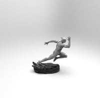 E319 - Comic character design, The D See Character Flash Runner, STL 3D model design print download files