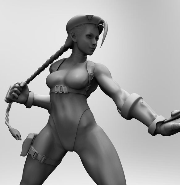A007 - Games Character design, The Street Fighters Cammy White 01, STL –  World of STL