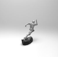 E319 - Comic character design, The D See Character Flash Runner, STL 3D model design print download files