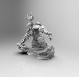 E324 - Comic character design , The iron Men with Hulk Booster, STL 3D model design print download files