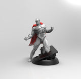 E328 - Comic character design , The Negro with cape, STL 3D model design print downlaod files