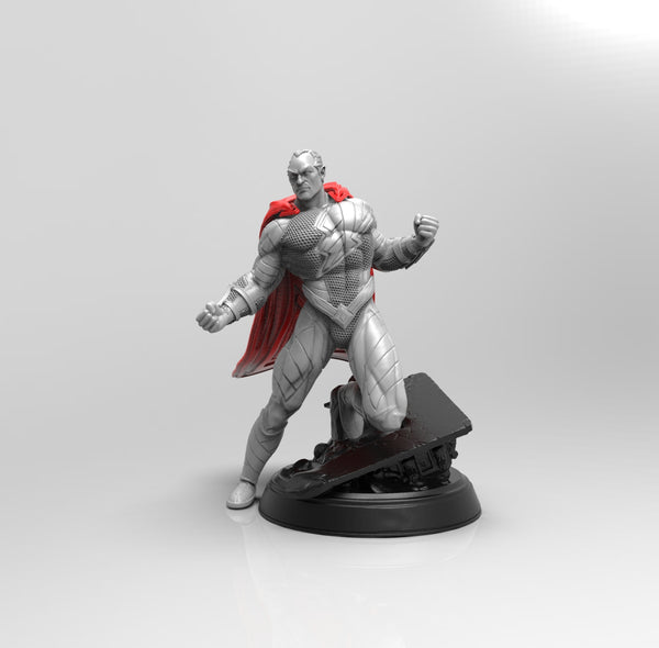 E328 - Comic character design , The Negro with cape, STL 3D model design print downlaod files