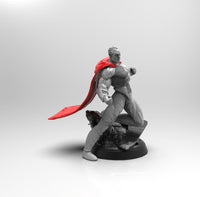 E328 - Comic character design , The Negro with cape, STL 3D model design print downlaod files