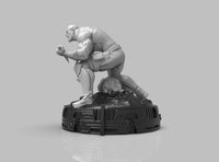A377 - Comic character design, Draxx cuts down Thanos, STL 3D model design print download files