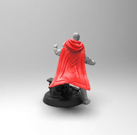 E328 - Comic character design , The Negro with cape, STL 3D model design print downlaod files
