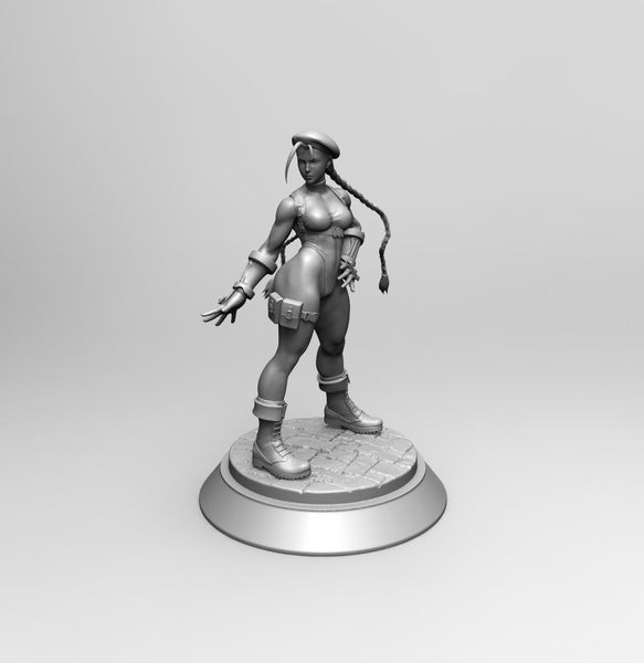 Cammy White, 3D printed Statue, Street Fighter