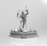 E331 - Comic character design, The Unlimited life dead pool, STL 3D model design print download files