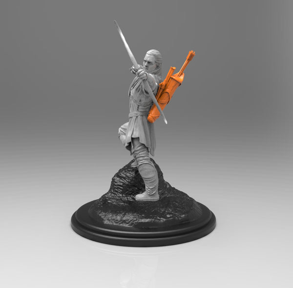 E326 - Movie character design statue, The Lego Las in movie LOTR, STL 3D model design print download files