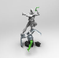 E323 - Comic character design, The Goblin Mecha with Pumpkin bomb, STL 3D model design print download files
