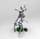 E323 - Comic character design, The Goblin Mecha with Pumpkin bomb, STL 3D model design print download files