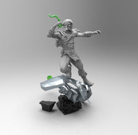 E323 - Comic character design, The Goblin Mecha with Pumpkin bomb, STL 3D model design print download files