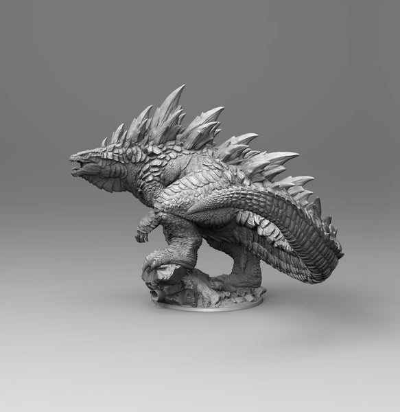 B014 - Legendary character design, The lightning creature Gojira, STL –  World of STL