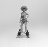 E335 - Comic character design, The Lady Mechanieca statue, STL 3D model design print download files