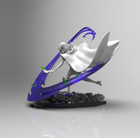 E067 - Anime Characer design, The Shinobi Elsa, STL 3D model design print download files