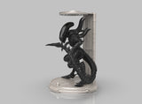 A394 - Movie character design creature, The alien from other planet in a toxic home, STL 3D model design print download