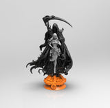 E336 - Demon Character design, The Demon with a women statue, STL 3D model design print download files