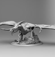 B022 - Dragon Creature Design, Dragon White, STL 3D model design print download files