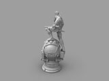 A409 - Comic character design, The Azreal guy statue , STL 3D model design print download files