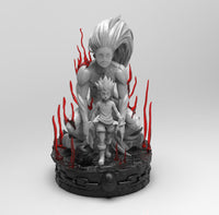 E234 - Anime character design statue, The Hunter X, STL 3D model design print download files