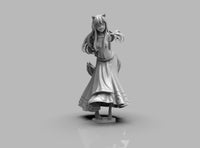 A413 - Anime character design, The Waifu Nine tail Fox Design statue, STL 3D model design print download files