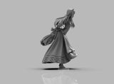 A413 - Anime character design, The Waifu Nine tail Fox Design statue, STL 3D model design print download files