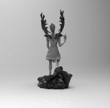 E353 - Anime character design, The Dead note demon eating apple statue, STL 3D model design print download files