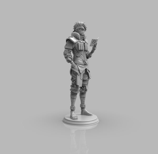 A414 - Anime character design statue, The Kakeshi teacher, STL 3D model design print download files