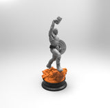 E356 - Comic character design, The Mask men with shield and hammer, STL 3D model design print download files