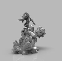 A420 - Games character design, The Chibi Loy horizon, STL 3D model design print download files