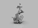 A421 - Comic character design, The iron Guy with shield, STL 3D model design print download file
