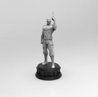 E360 - Comic character design, The Punish guy comic statue, STL 3D model design print download files