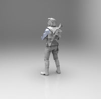 E363 - Comic character design statue, The Winter sonata soldier, STL 3D model design print download files