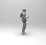 E363 - Comic character design statue, The Winter sonata soldier, STL 3D model design print download files