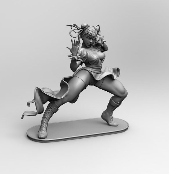 B062 - Games character design, Sexy Chunli ,Street Fighters Character, STL 3D model design print