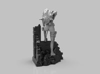 A429 - Comic character design, Domino with sniper gun, STL 3D model design print download files