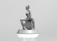 A225 - Movies character design, Hot and sexy Ray with robot, STL 3D model design print download file