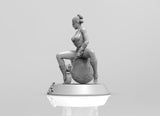 A225 - Movies character design, Hot and sexy Ray with robot, STL 3D model design print download file