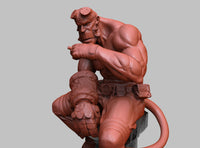 A430 - Comic character design, A red skin guy from hell, STL 3D model design printing download files