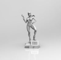 E375 - Anime character design, The Semes Aron blue suit girl, STL 3D model design print download files