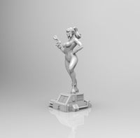 E375 - Anime character design, The Semes Aron blue suit girl, STL 3D model design print download files