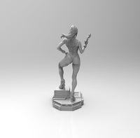 E375 - Anime character design, The Semes Aron blue suit girl, STL 3D model design print download files