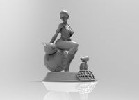 A225 - Movies character design, Hot and sexy Ray with robot, STL 3D model design print download file