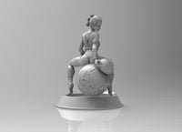 A225 - Movies character design, Hot and sexy Ray with robot, STL 3D model design print download file