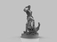 A381 - Comic character design, The Optic Blast Guy Vs Sentinel, STL 3D model design print download files