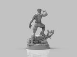 A381 - Comic character design, The Optic Blast Guy Vs Sentinel, STL 3D model design print download files