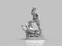 A381 - Comic character design, The Optic Blast Guy Vs Sentinel, STL 3D model design print download files